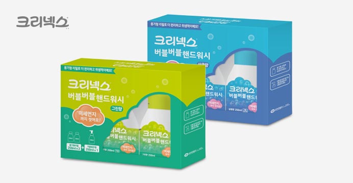 크�!   ��넥스버블핸드워시상큼750ml+그린750ml