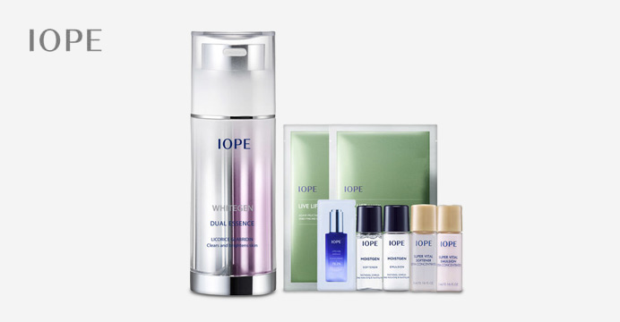아이오페 화�!   �트젠 듀얼에센스 40ml+증정