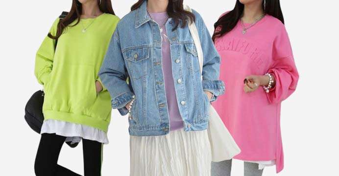 체형커버 날씬룩! 데일리스타일링 루즈핏봄신상