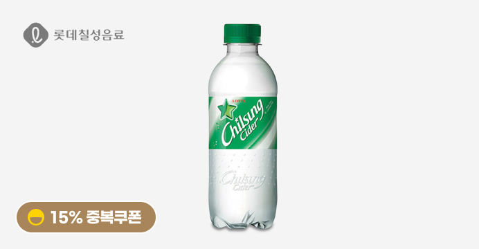 [15%쿠폰] 칠성사이다 300ml x 20펫 1박스