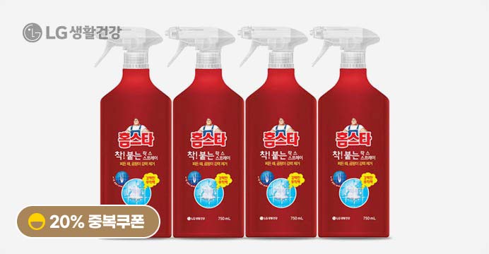 홈스타 착붙는락스 750ml 4개