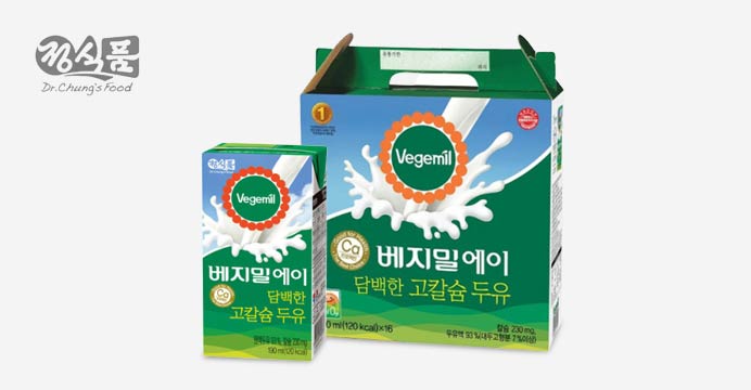 베지밀A 담백한 고칼슘두유 190ml 48팩