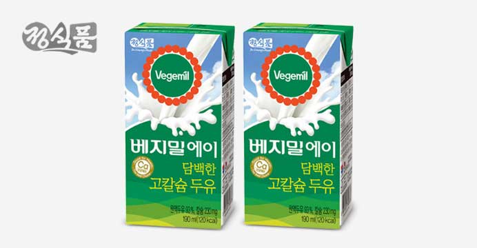 베지밀A 담백한 고칼슘두유 190ml 48팩