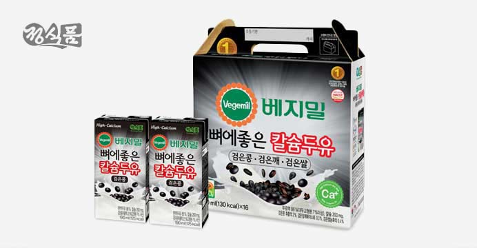 베지밀 뼈칼 검은콩 두유 190mlx48팩