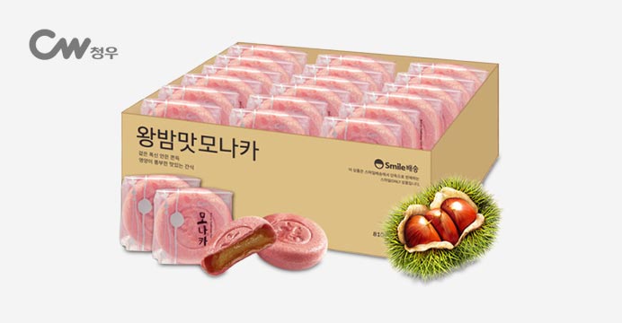 무료배송! 왕찹쌀 밤맛 모나카 27개입 810g