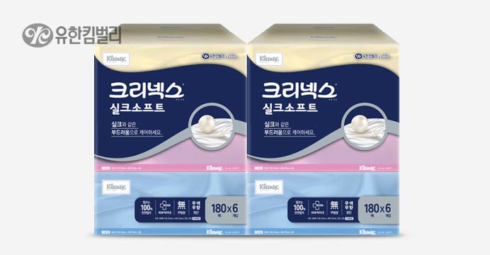 크리넥스 실크소프트 180매X6입 X 2팩