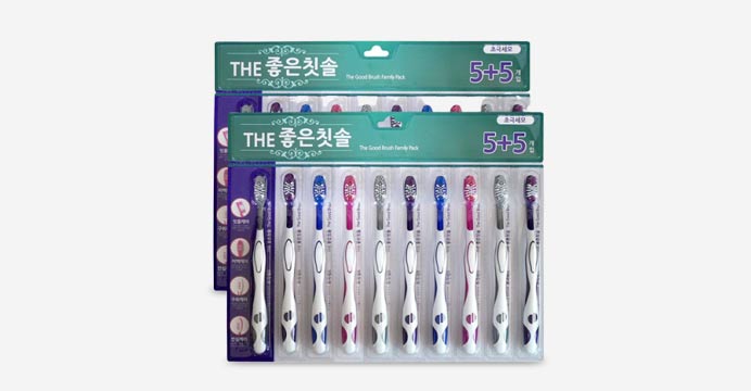 바른생활 THE 좋은칫솔 초극세모 20입