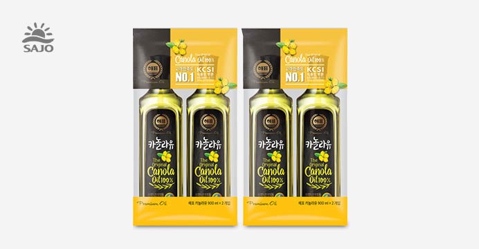 사조 카놀라유 900ml x 4개