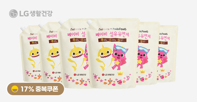 핑크퐁 베이비 섬유유연제 리필(2200ml) x 6팩