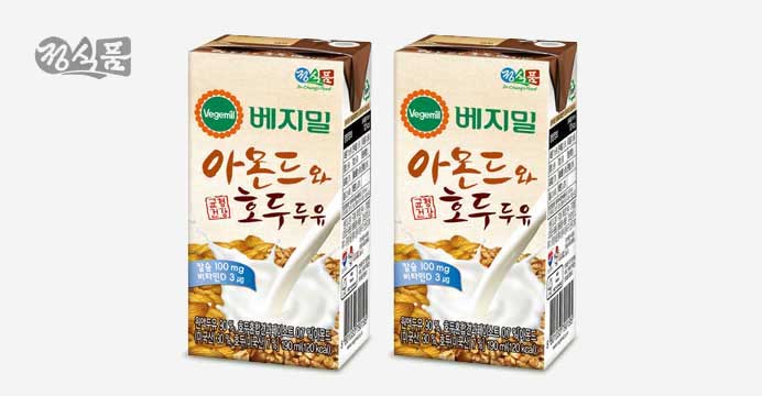 베지밀 아몬드와 호두 두유 190ml x 32팩