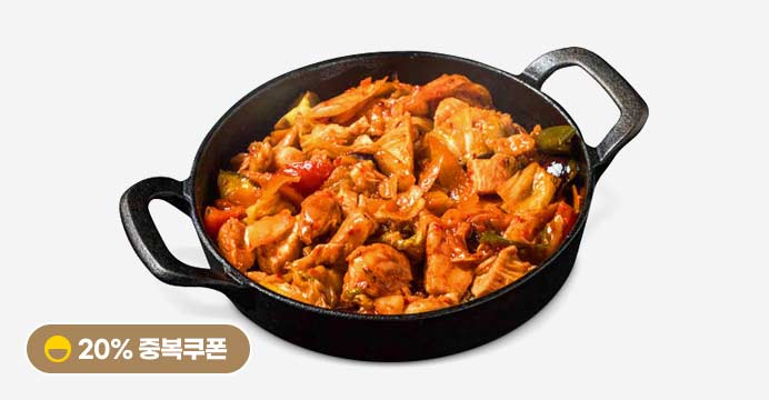 쿠폰가 7900 춘천식 닭갈비 730g+730g