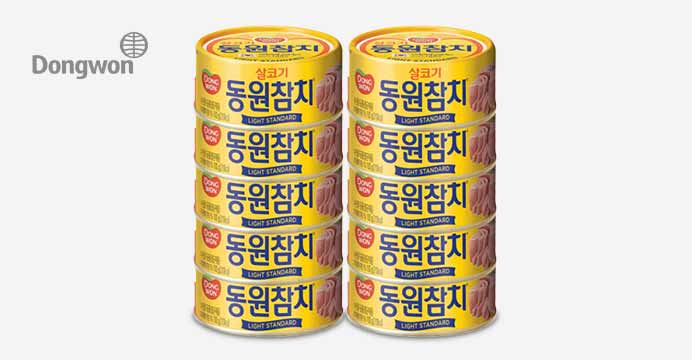 [동원]라이트 스탠다드 참치 100g x 10캔