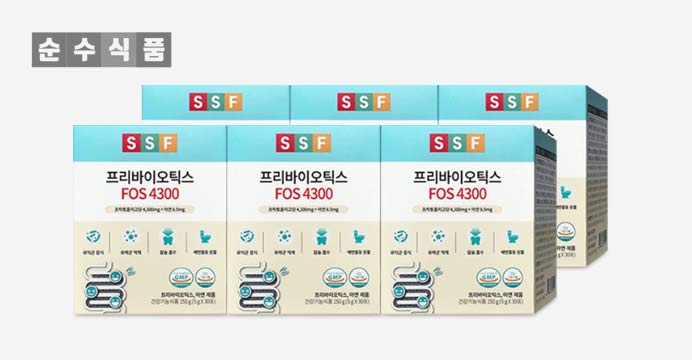 순수식품 프리바이오틱스FOS4300 6박스