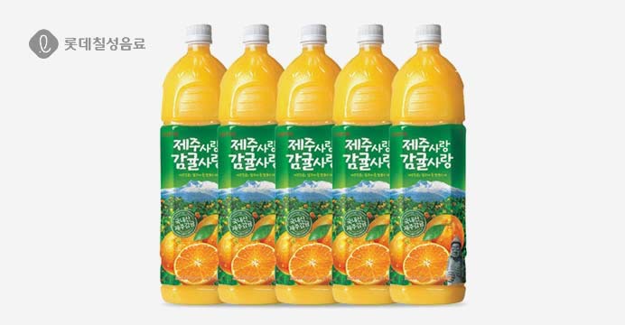 롯데 제주사랑 감귤사랑 주스 1.5L 5펫