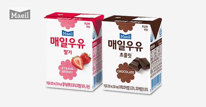 매일 딸기우유+초코우유 200ml 48팩