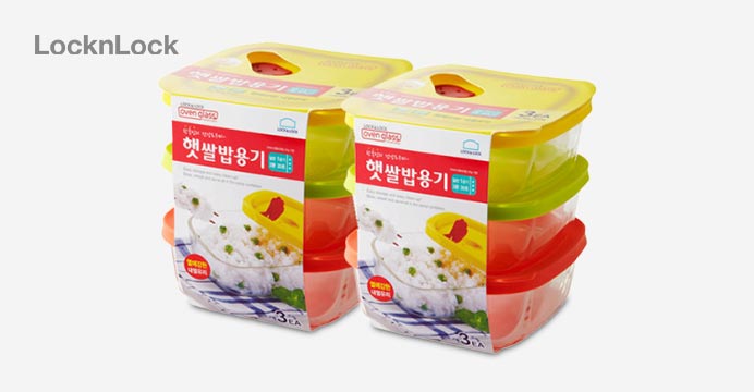 락앤락 햇쌀밥용기 320ml 6개 세트