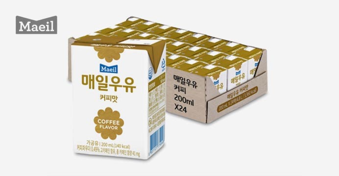 매일 커피맛 멸균우유 200ml 24팩