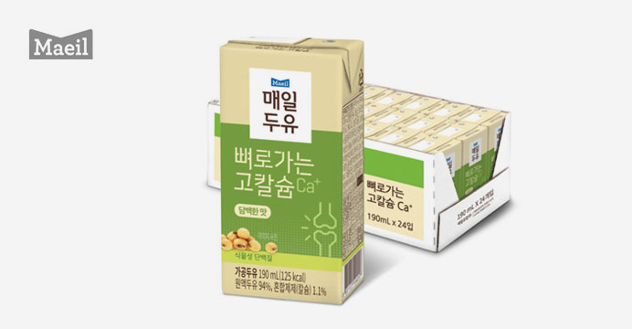 뼈로가는 칼슘두유 플레인 190ML 24팩