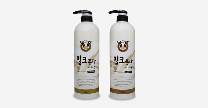 과일나라 밀크퐁당 우유 바디워시 1000ml 2개