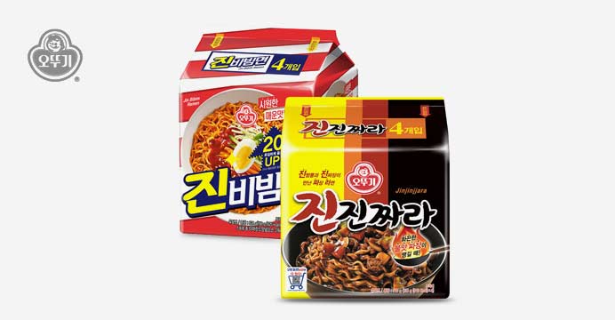 오뚜기 진진짜라+진비빔면