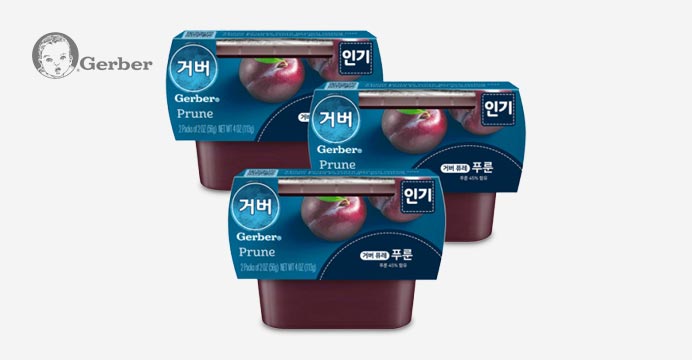 네슬레 거버 푸룬 퓨레 56g 6개