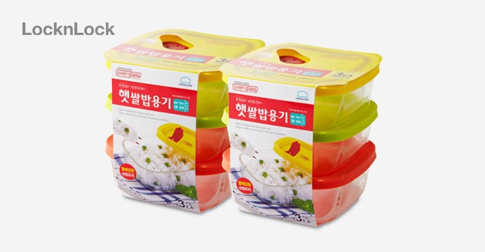 락앤락 햇쌀밥용기 320ml 6개 세트