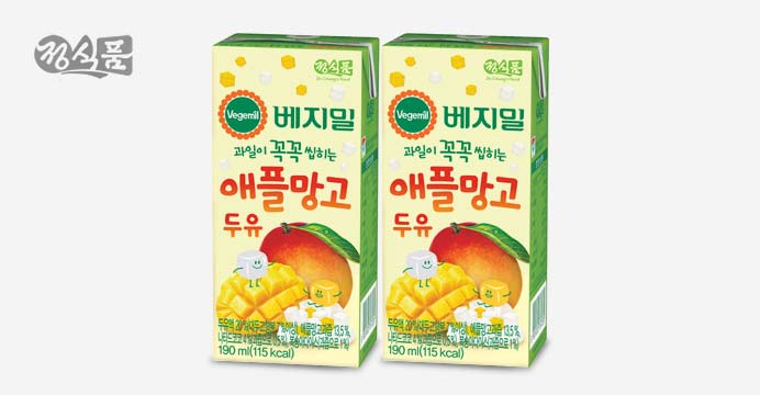 베지밀 애플망고 두유 190ml 16팩