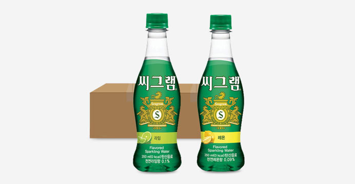 씨그램 레몬 24PET + 라임 24PET (각 350ml