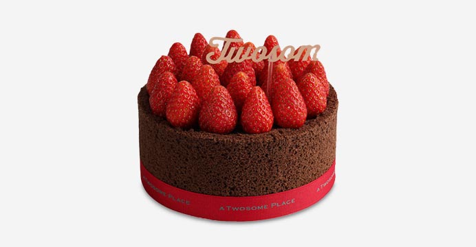 투썸플레이스 스트로베리 초콜릿 생크림
