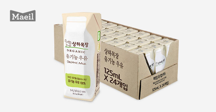 상하목장 유기농 멸균우유 125ML 24팩