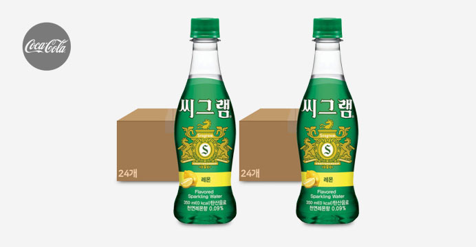 씨그램 라임 24PET + 레몬 24PET (각 350ml)