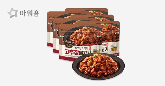 아워홈 부드럽고 연한 고추장 불고기 200g 6팩