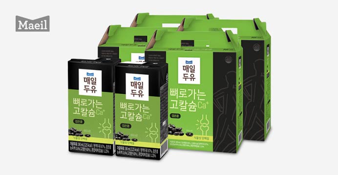 매일 뼈로가는 칼슘두유 검은콩 190ml 64팩