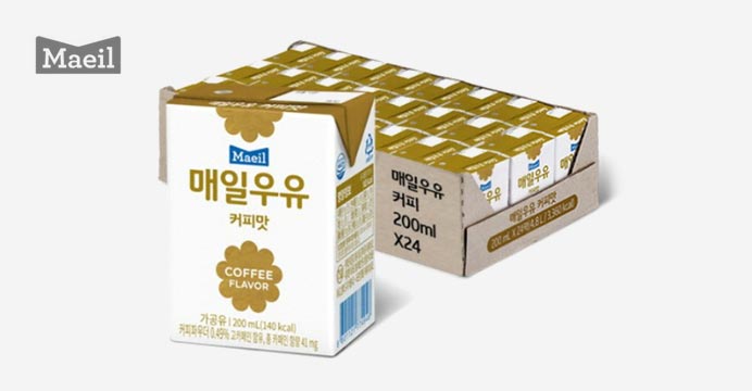 매일 커피맛 멸균우유 200ml 24팩