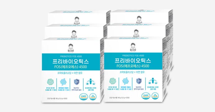 헬스브로 프리바오이틱스FOS4500 6박스