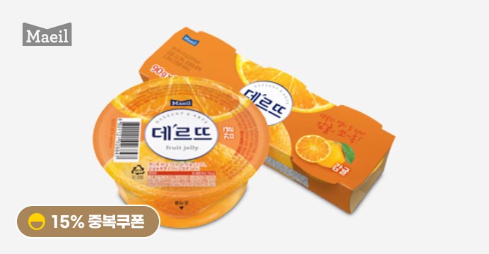 [15%] 매일 데르뜨 떠먹는젤리 감귤 90g 18개