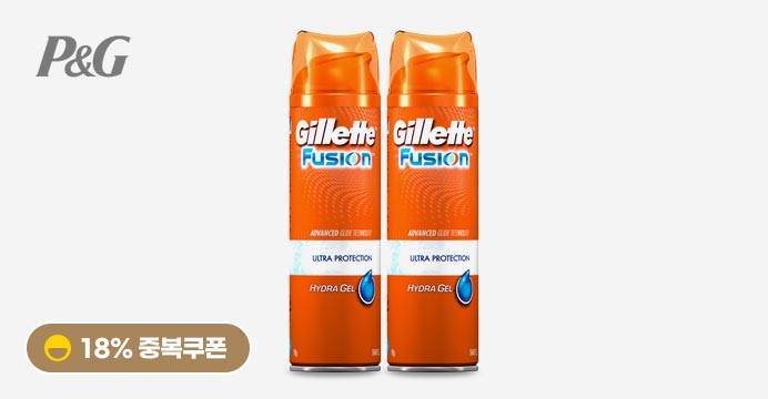 [9,180원] 질레트 피부보호 하이드라젤 2개