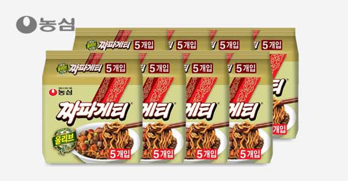 농심 올리브 짜파게티 40개 