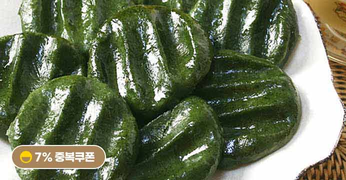 찌지않고 바로먹는 쑥개떡(1kg)+(1kg)