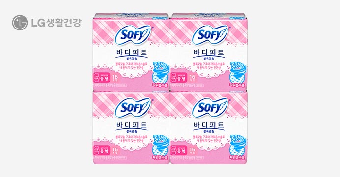 볼록맞춤 중형 16P x 3팩+1팩