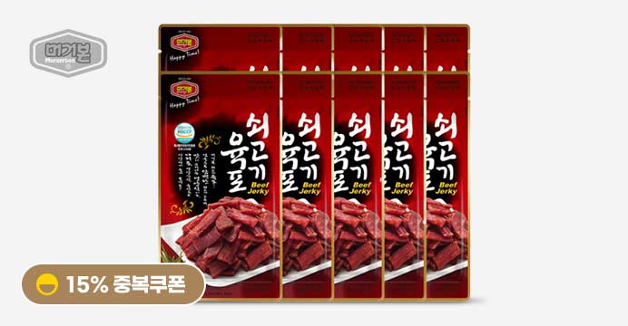 [머거본] 쇠고기육포 25gx10개