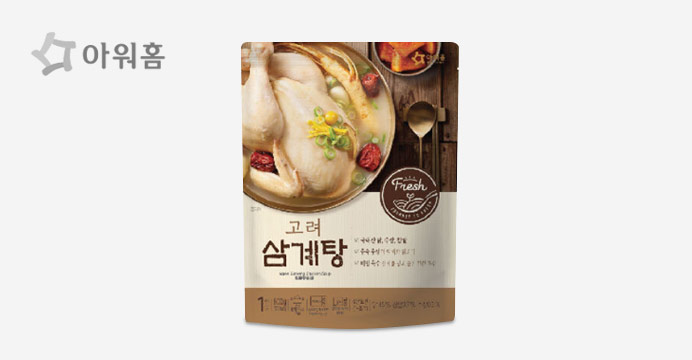 아워홈 고려삼계탕(닭한마리) 800g 4팩