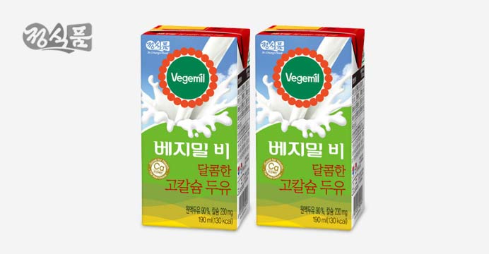 베지밀B 달콤한 고칼슘두유 190ml 48팩