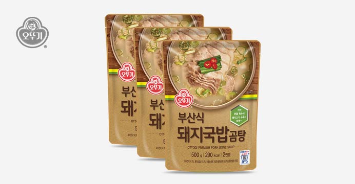 오뚜기 부산식 돼지국밥 곰탕 500g x 3팩