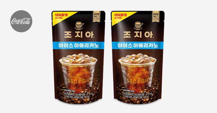 조지아 아이스 아메리카노 230ml 파우치 50입