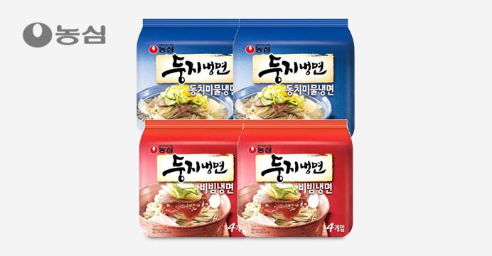 농심 둥지냉면 비빔+동치미 16봉