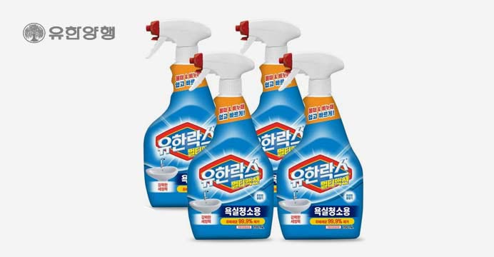 유한락스 멀티액션 욕실청소용 700ml X 4개