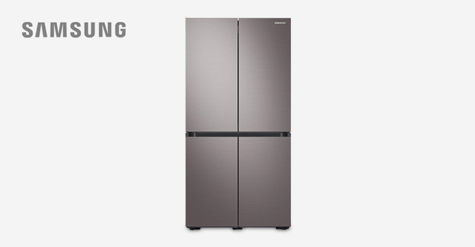 삼성 비스포크 리얼메탈 냉장고 RF85T9013T1