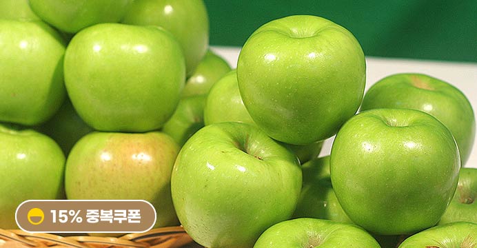 경북 햇 초록사과 아오리사과 5kg (24-30과)