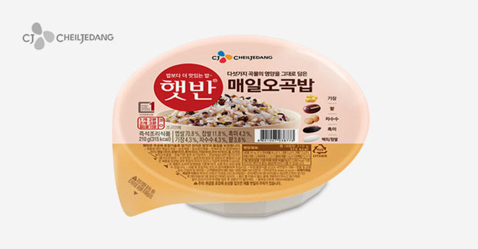 햇반 매일오곡밥 210g 24개